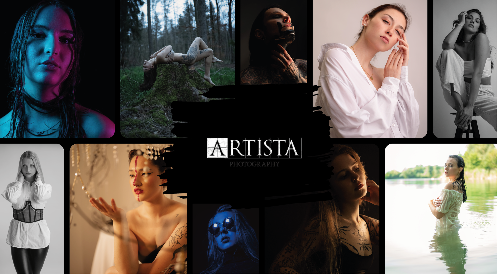 Artista Photography Portfolio — verschiedene Shooting-Stile